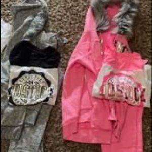 Girls justice sweat outfits